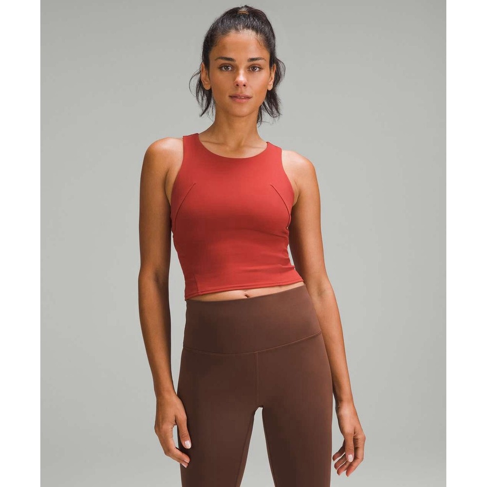 Lululemon Wunder Train Racerback Tank Top Terra Orange Size 4 NWOT